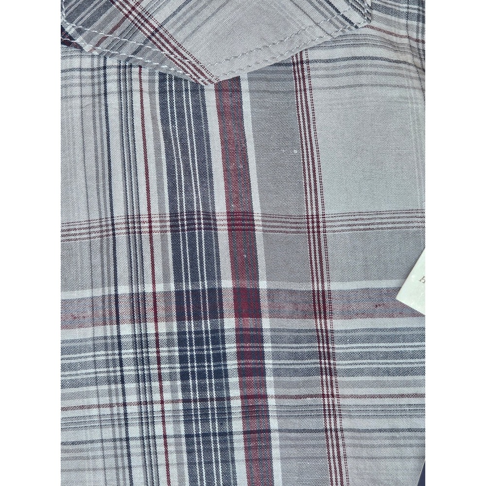 Seven7 Mens Ash Grey‎ Plaid Button Down Shirt Long Sleeve Cotton Small SNS7834 - Picture 7 of 16